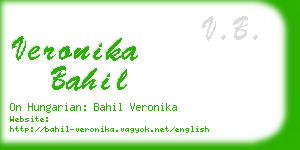 veronika bahil business card